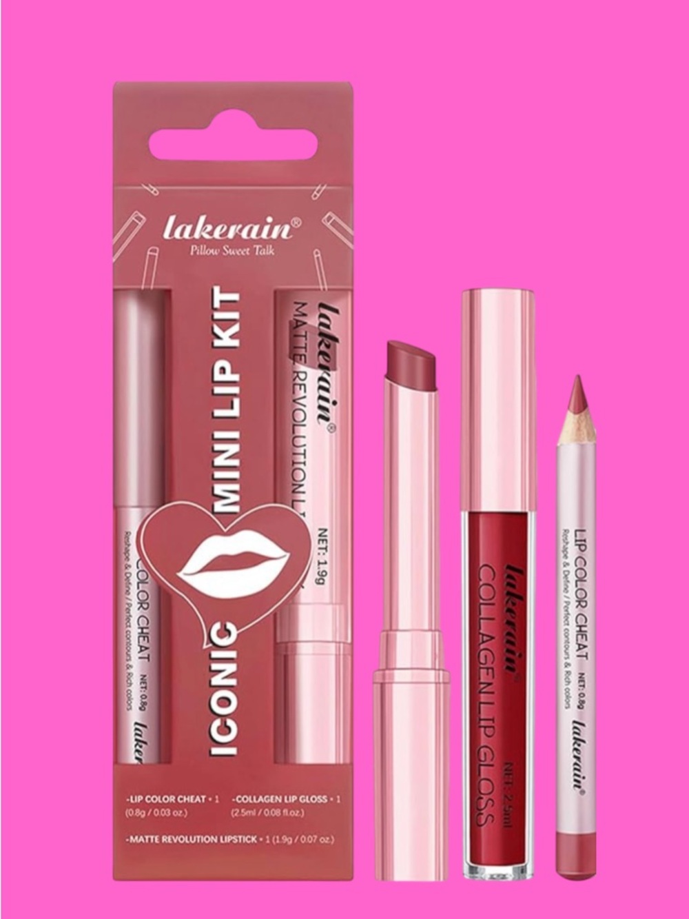 Iconic Mini Lip Kit — Pink - Picture 2 of 5